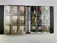 Set of 2001 Upper Deck Golf Trading Cards Including Tiger Woods Rookie