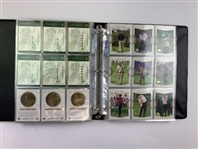 Set of 2001 Upper Deck Golf Trading Cards Including Tiger Woods Rookie