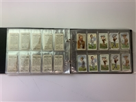 An Assortment of Vintage Golf Cigarette and Tobacco Cards in Album