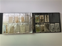 An Assortment of Vintage Golf Cigarette and Tobacco Cards in Album