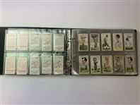 An Assortment of Vintage Golf Cigarette and Tobacco Cards in Album