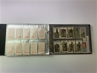 An Assortment of Vintage Golf Cigarette and Tobacco Cards in Album