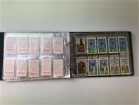 An Assortment of Vintage Golf Cigarette and Tobacco Cards in Album