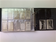 An Assortment of Vintage Golf Cigarette and Tobacco Cards in Album