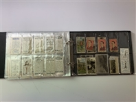 An Assortment of Vintage Golf Cigarette and Tobacco Cards in Album