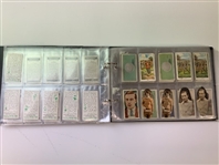 An Assortment of Vintage Golf Cigarette and Tobacco Cards in Album