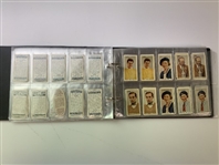 An Assortment of Vintage Golf Cigarette and Tobacco Cards in Album