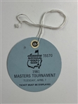 Champion Tom Watson Signed 1981 Masters Tournament Ticket JSA ALOA