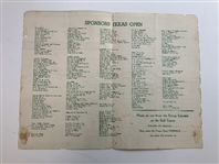 Trio of Vintage Texas Open Golf Tournament Programs and Pairing Sheets 19541964