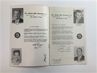 Trio of Vintage Texas Open Golf Tournament Programs and Pairing Sheets 19541964