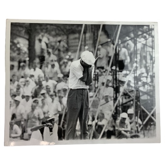 1964 US Open Ken Venturi Reacts to Putt World Wide News Original Wirephoto