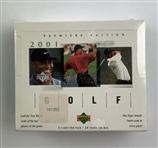 2001 Upper Deck Premiere Edition Golf Factory Sealed Hobby Box