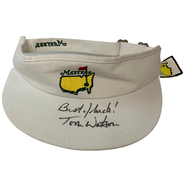Tom Watson Signed Masters Tournament American Needle Golf Visor JSA GV 278871