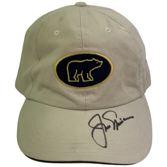 Jack Nicklaus Signed Golden Bear Golf Cap JSA ALOA