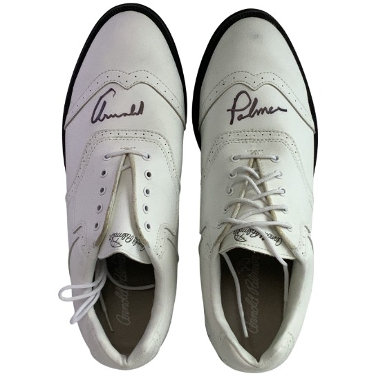 Arnold Palmer Signed Arnold Palmer Brand Golf Shoes JSA ALOA