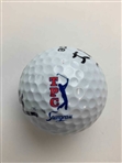 Pete Dye Signed TPC Sawgrass Golf Ball W An Assortment of Vintage PGA Tournament Players Championship Pinback Badges JSA ALOA