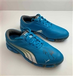 Rickie Fowler Signed Puma Super Cell Fusion Ice LE Golf Shoes JSA ALOA