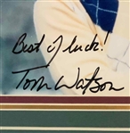 Palmer, Nicklaus, Floyd & Watson Signed Golf Memorabilia Display Legends on the Swilcan Bridge JSA ALOA
