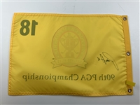 Padraig Harrington Signed 2008 PGA Championship at Oakland Hills Embroidered Flag JSA ALOA