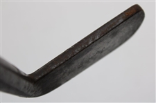 Antique Ingersolls Smooth Face Hickory Shaft Golf Putter