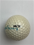 Jack Nicklaus Signed Personal Used 'JACK' Maxfli DDH Balata Golf Ball JSA ALOA