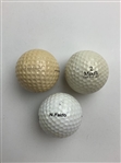 Fuzzy Zoeller, Tom Weiskopf & Nick Faldo Signed Personal Used Golf Balls JSA ALOA