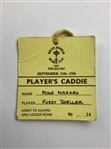 Two Pieces of Ryder Cup Golf Memorabilia Including a 1985 Player's Caddie Pass and 1979 Season Pavilion Badge
