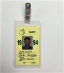Lot of Four Official Masters Tournament Caddy Badges (1987,91,93,94) -Issued to Mike Mazzeo for Fuzzy Zoeller