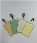 Lot of Four Official Masters Tournament Caddy Badges (1987,91,93,94) -Issued to Mike Mazzeo for Fuzzy Zoeller