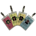 A Collection of Masters Tournament Caddy Identification Badges for Mike Mazzeo
