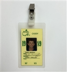 A Collection of Masters Tournament Caddy Identification Badges for Mike Mazzeo
