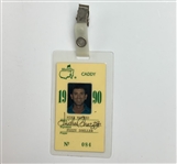 A Collection of Masters Tournament Caddy Identification Badges for Mike Mazzeo