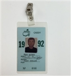 A Collection of Masters Tournament Caddy Identification Badges for Mike Mazzeo