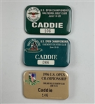 A Collection of Seven United States Open Championship Caddie Badges, 1977-1996