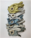 A Collection of Fuzzy Zoeller Used Gloves & 1990 Federal Express St. Jude Classic Professional Golf Memorabilia