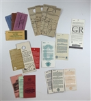 A Collection of approximately 19 pieces of official U.S. Open Golf Championship tickets and parking ephemera, 1981-2002