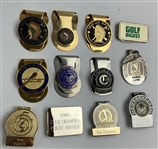 Large Collection of 100 Golf Badges, Money Clips & Divot Tools - Masters, US Open, Tiger Wins & More