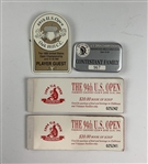 A Collection of U.S. Open Championship Golf Badges, Pins, and Ephemera 1980-1995