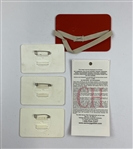 A Collection of Nine PGA and Senior PGA Championship Caddie Badges and Tournament Credentials