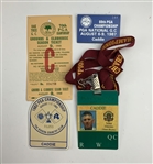 A Collection of Nine PGA and Senior PGA Championship Caddie Badges and Tournament Credentials