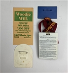 A Collection of Nine PGA and Senior PGA Championship Caddie Badges and Tournament Credentials