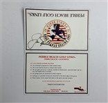 Jack Nicklaus and Tom Watson Signed 1992 US Open Pebble Beach Scorecard - Mazzeo Collection JSA ALOA
