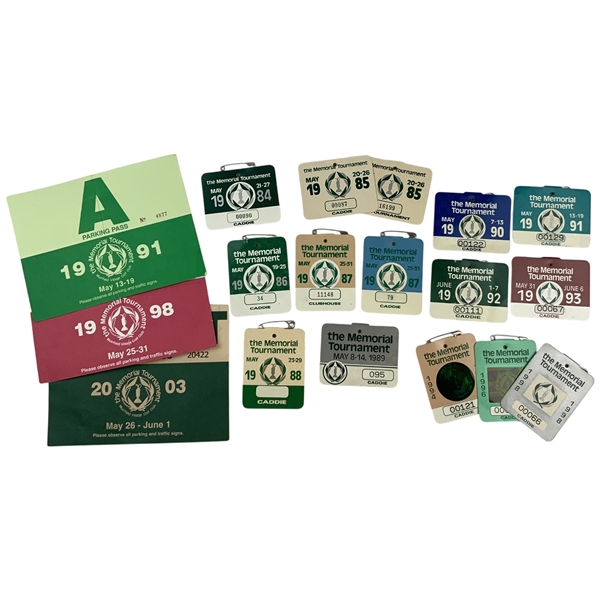 Fifteen The Memorial Tournament Credentials and Three Parking Passes