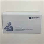A Group of Four Royal Bank of Scotland Jack Nicklaus Commemorative Five Pound Banknote Sets