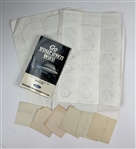 A Collection of The Open Championship Golf Memorabilia and Ephemera Including Caddie Credentials and Hole Location Sheets