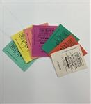 A Collection of The Open Championship Golf Memorabilia and Ephemera Including Caddie Credentials and Hole Location Sheets