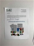 A Collection of The Open Championship Golf Memorabilia and Ephemera Including Caddie Credentials and Hole Location Sheets