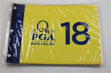 Ten (10) 2025 PGA Championship at Quail Hollow Official Unopened Screen Flags - Scheffler Winner