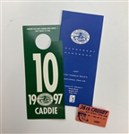 A Collection of Approximately 28 Pieces of Vintage Bing Crosby and AT&T Pebble Beach National Pro-Am Golf Caddie Memorabilia