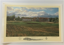 A Collection of Five (5) Open Championship Linda Hartough Signed Ltd Ed Golf Course Prints